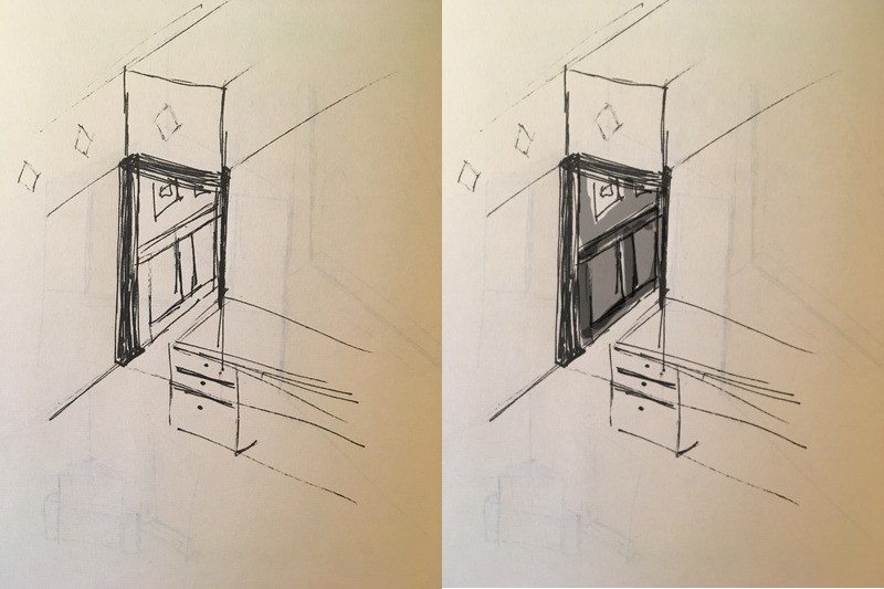 Hallway sketches