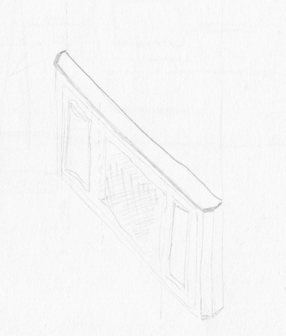 Radiator covering sketch 1