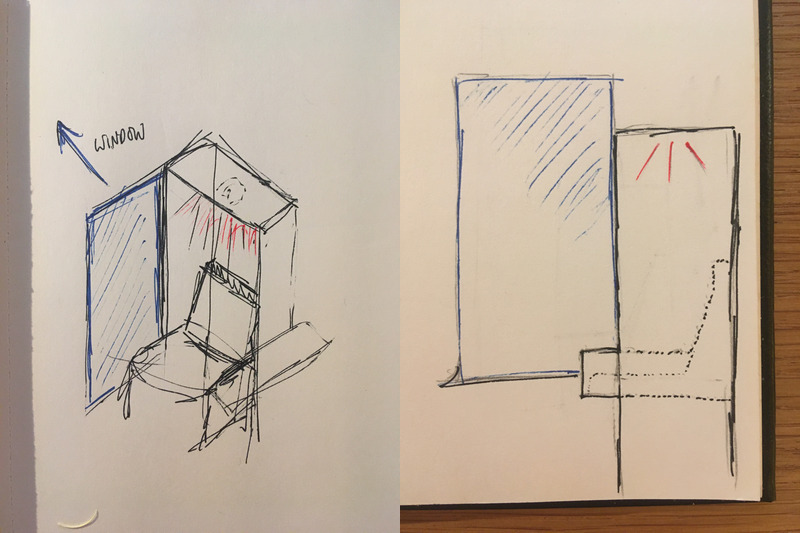 Reading chair sketch