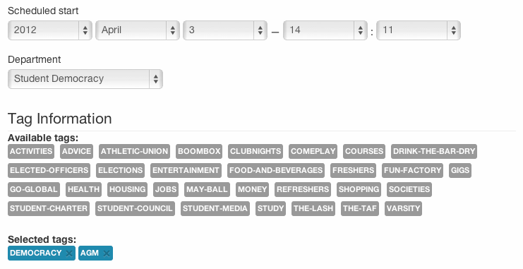 New article metadata