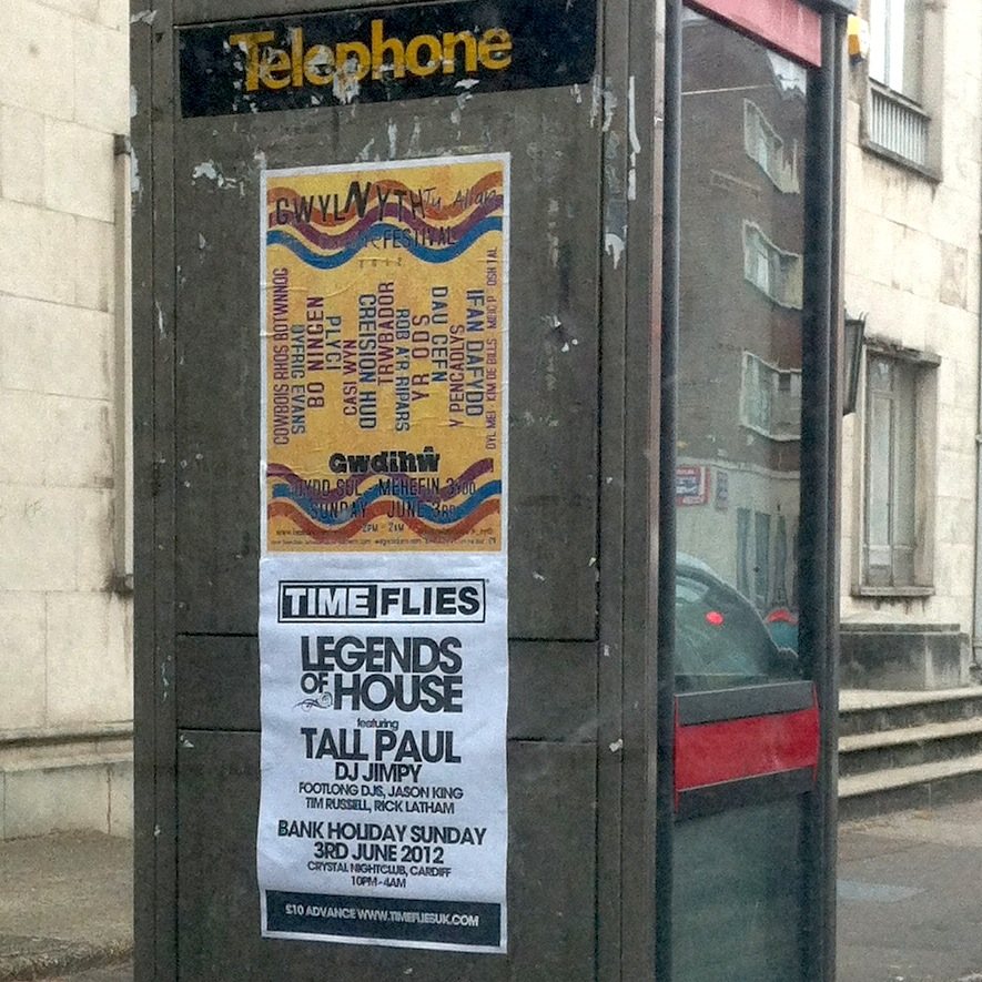Picture of two gig posters